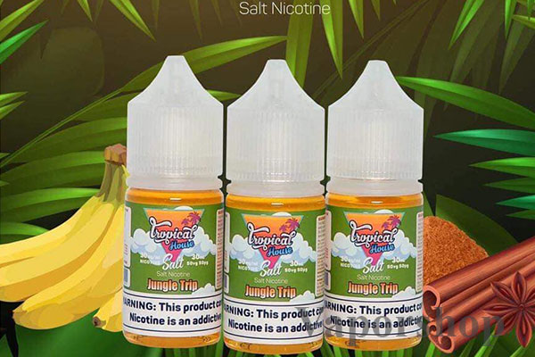 Juice salt nic jungle trip (Chuối - Quế lạnh)