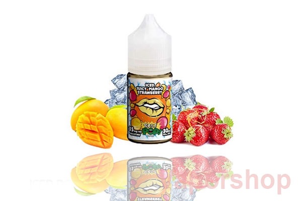 Iced pop salt mango strawberry - Hương vị dâu tây mix xoài