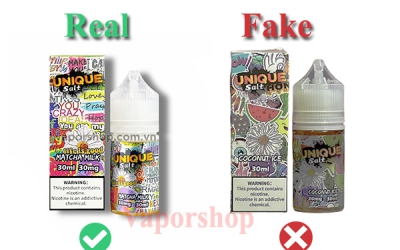 Juice unique fake là gì ? Cách phân biệt tinh dầu kém chất lượng 