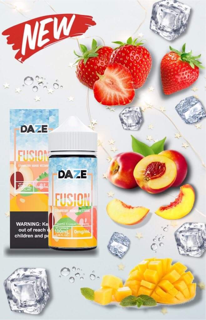 Daze Fusion Strawberry Mango Nectarine Iced 100ml