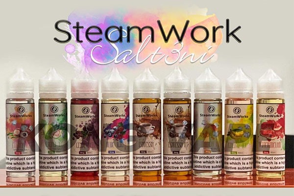Tinh dầu freebase Steamwork với nhiều hương vị tuyệt vời khác nhau