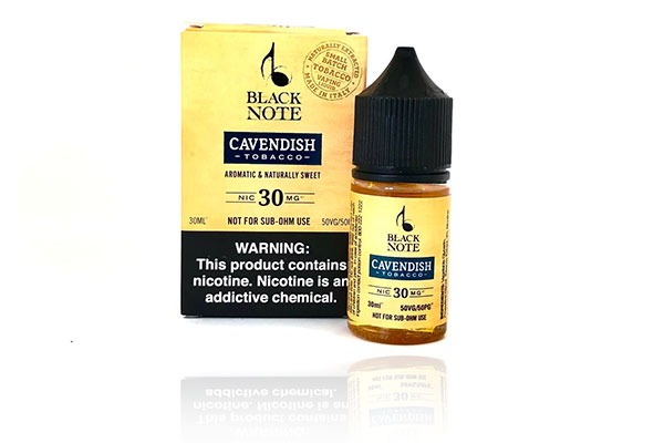 Black note salt cavendish tobacco