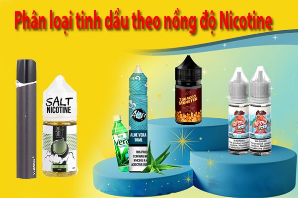 Phân loại tinh dầu theo Nicotine