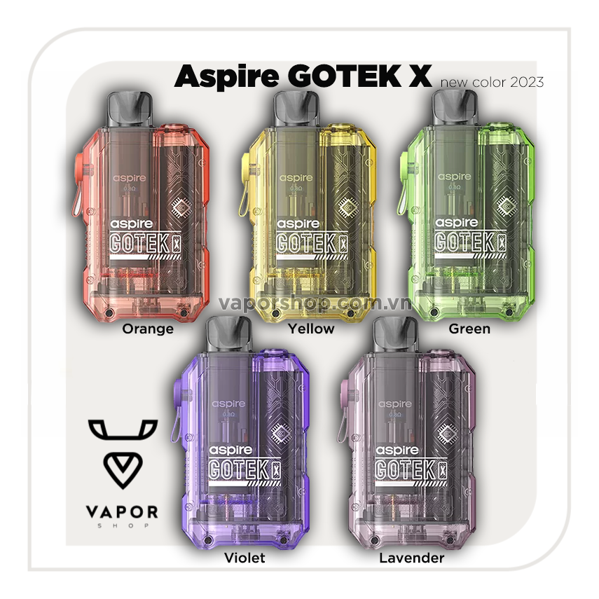 Gotek X Pod System 650mAh  By Aspire new color 2023