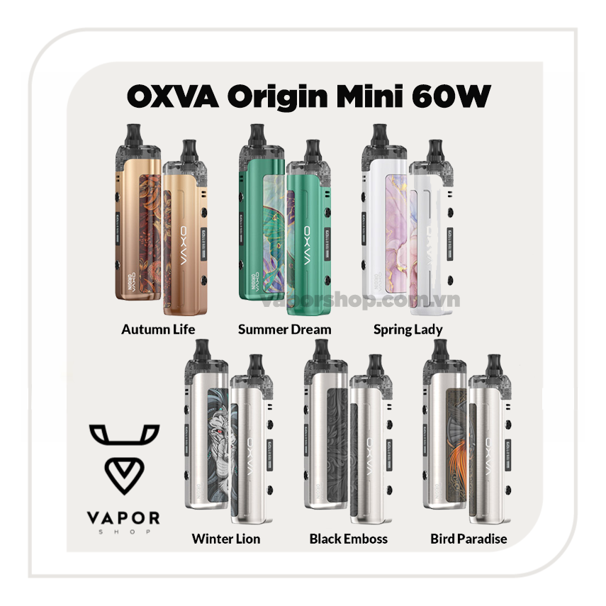 Oxva Origin Mini 60w Pod Mod Kit 2200mah 4ml
