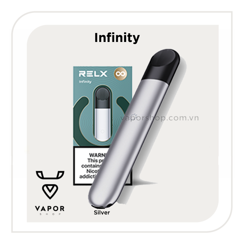 Thân máy Relx Infinity Device – Silver (Không kèm đầu pod)