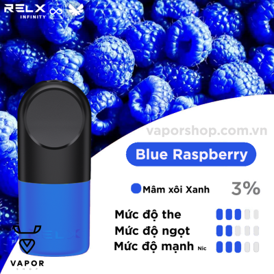 Pod RELX Infinity Pro 2 - Blue Raspberry ( Mâm xôi xanh )