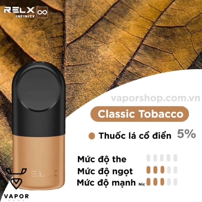 Pod RELX Infinity Pro - Classic Tobacco 5% ( Thuốc lá thường )
