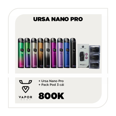 COMBO URSA NANO PRO - Máy fullbox + Pack Pod Occ (3pcs)