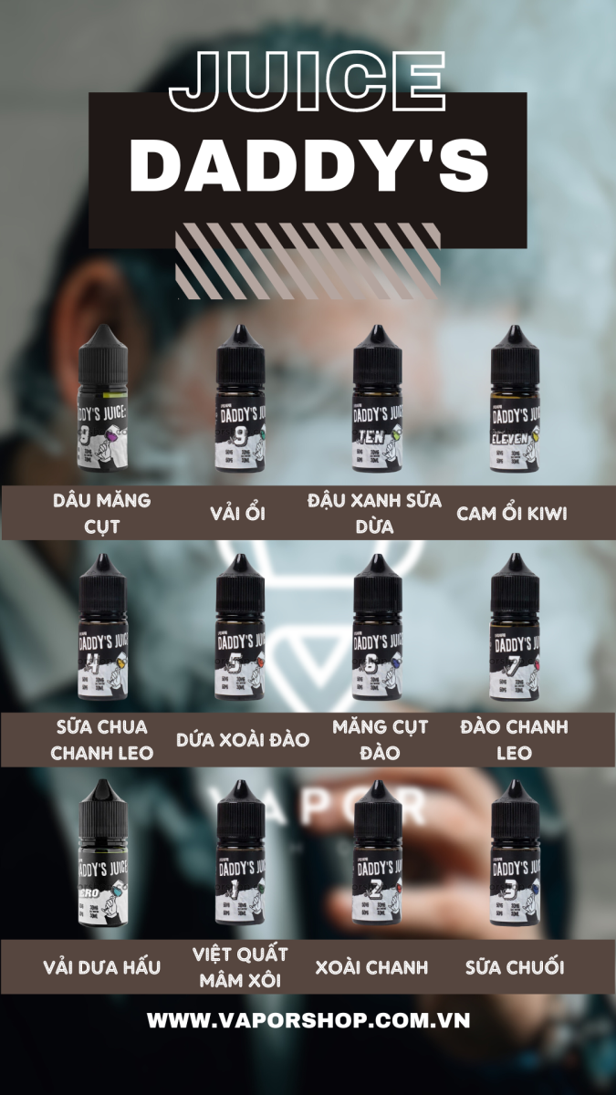 Daddy's salt nic giá rẻ tại vaporshop