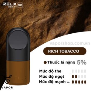 Pod RELX Infinity Pro 2 - Rich Tobacco 5% ( Thuốc lá đậm )
