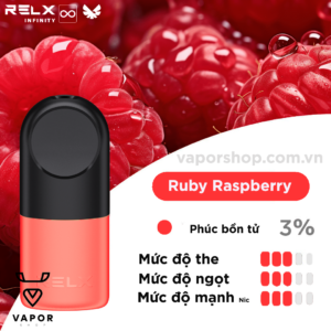 Relx Pro Infinity Pack 1 pod - Ruby Raspberry ( Phúc bồn tử )