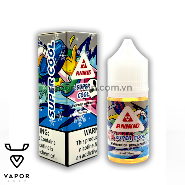 ANIKID Super Cool Salt Nic 30ml - Watermelon Peach Pear ( Dưa hấu Đào Lê )