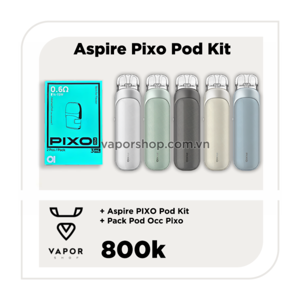 Combo Aspire Pixo kèm pack pod